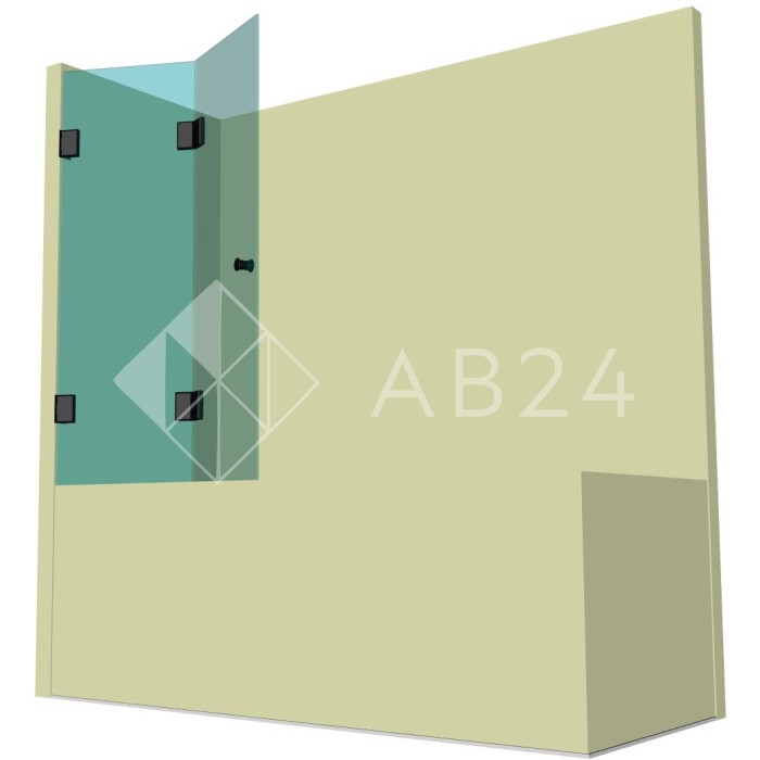 Стеклянная шторка для ванной гармошка DK-704