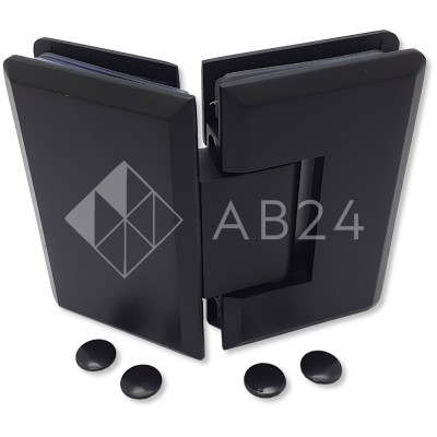 Петля Бета β FDP-24 стекло-стекло 135°, цинк/черный