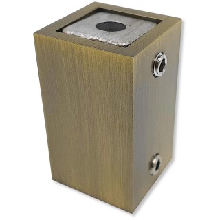 Крепление FDC-60 трубы 15х15 к стене, нержавейка/бронза