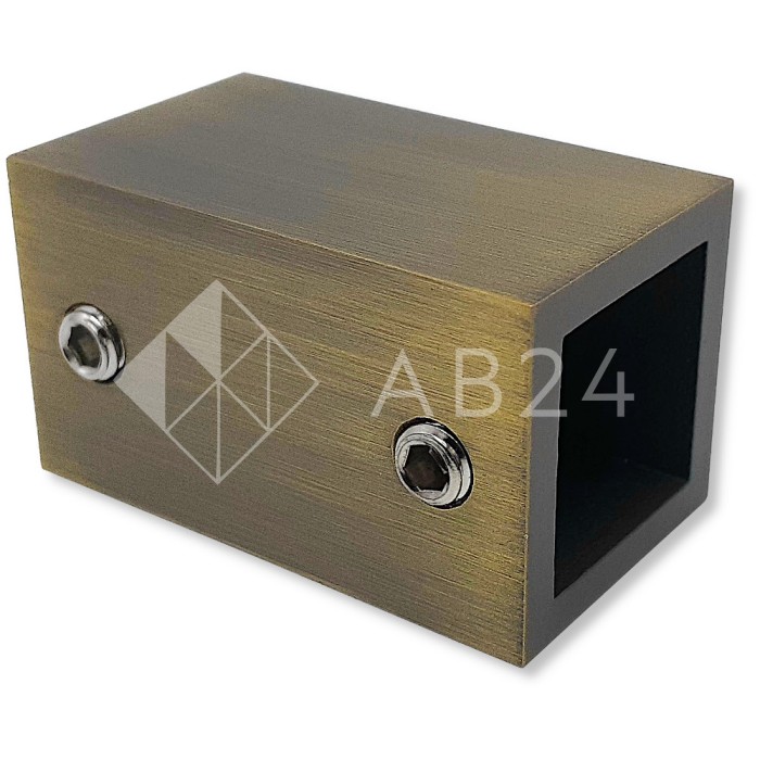 Крепление FDC-60 трубы 15х15 к стене, нержавейка/бронза