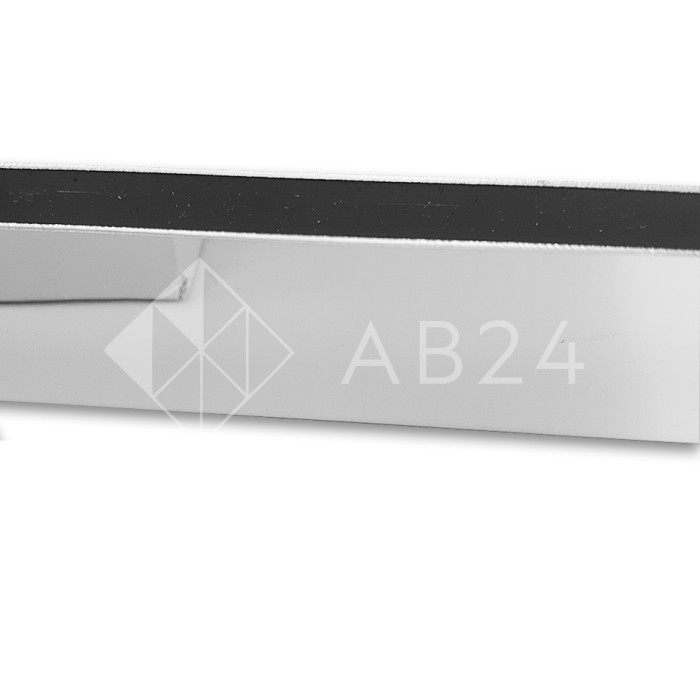 Профиль для стекла FDPA-53.3, 20х10,5х1, длина 3 м, нержавейка/полированный