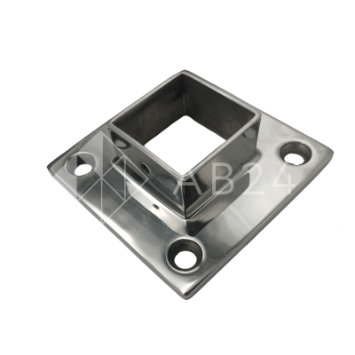 Фланец FOP-206 настенный 40х40 мм, нержавейка/полированный