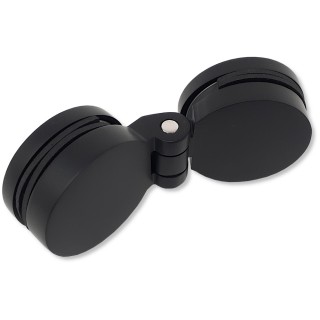 Петля FDP-141-DEF с дефектом Гея стекло-стекло 180° Черная, латунь/черный