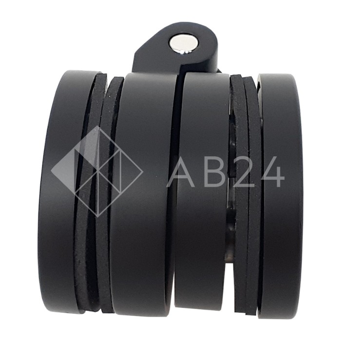 Петля FDP-141-DEF с дефектом Гея стекло-стекло 180° Черная, латунь/черный