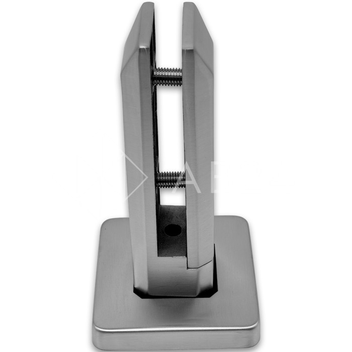 Стойка FOS-05 для стекла напольная 90х190 мм со сверлением и регулировкой, дюплекс/матовый