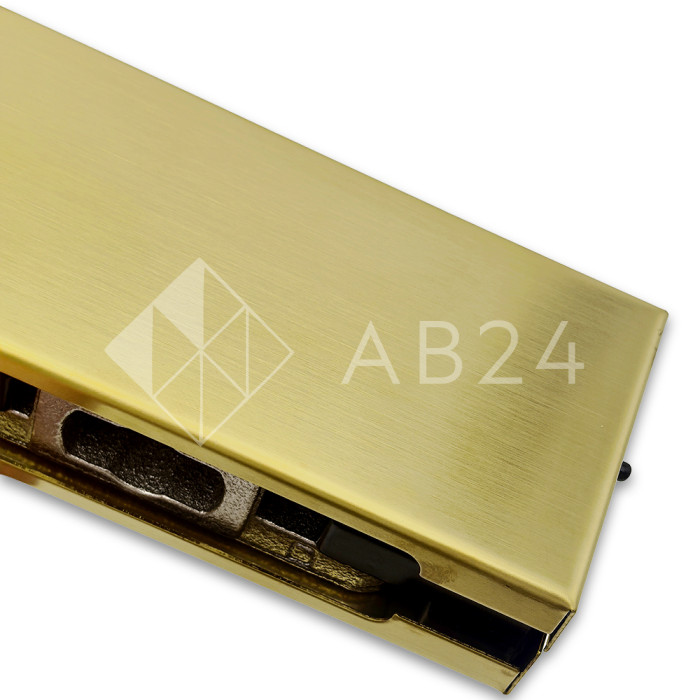 Фитинг нижний, FKF-20 нержавейка/брашированное золото