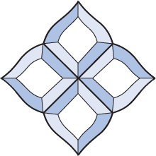 Бевелс AV294 (4 элемента) 128 х 128 мм