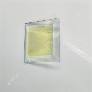 Бевелс AV19 дихроичный квадрат 76 х 76 мм желтая шиншилла