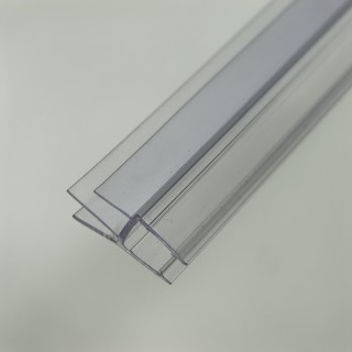 Уплотнитель FDPP-439.8 ПРЕМИУМ нижний ус-7мм,ус-11мм,прозрачный 1,1 м под стекло 8 мм