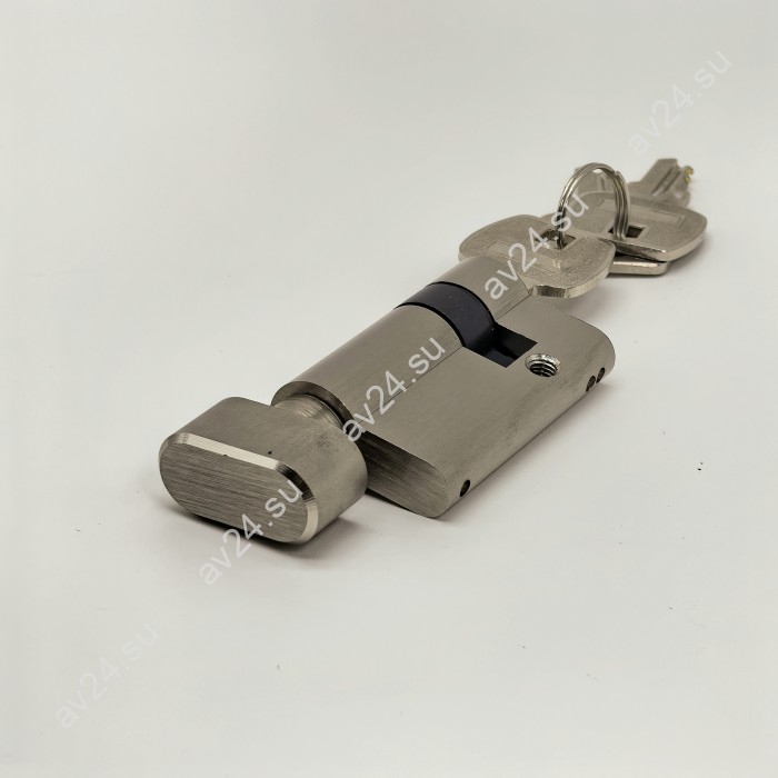 Личинка FKZA-35 для замка стеклянной двери FKZ-35, ключ/вертушка, латунь/матовый