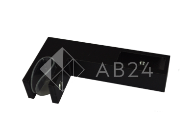 Держатель стекла FDC-35, сквозной 30х10 горизонтальный, нержавейка/черный