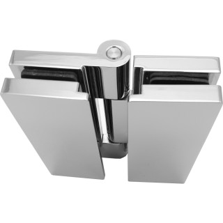 Петля Гера FDP-121 стекло-стекло 180°, латунь/хром