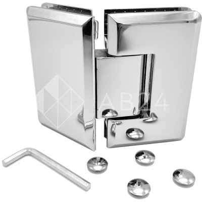 Петля Бета β FDP-24 стекло-стекло 135°, нержавейка/полированный