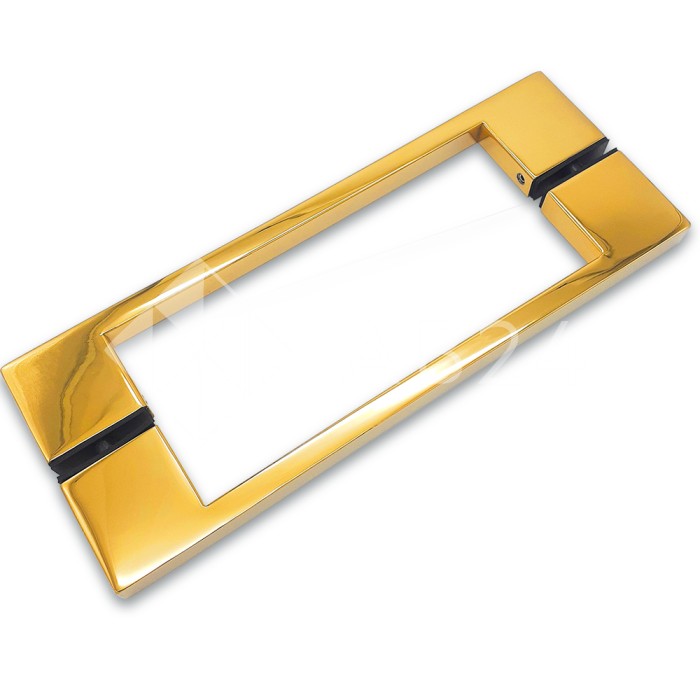 Ручка скоба FDR-90, 10х15х220х1.0 мм, нержавейка/золото