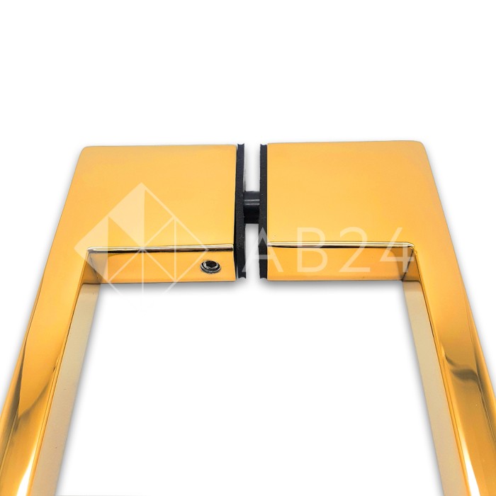 Ручка скоба FDR-90, 10х15х220х1.0 мм, нержавейка/золото