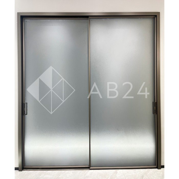 Раздвижная система FDS-18.2 телескопическая для двух дверей 2+0, черный