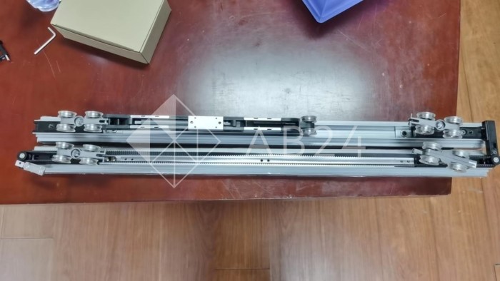 Раздвижная система FDS-18.2 телескопическая для двух дверей 2+0, черный