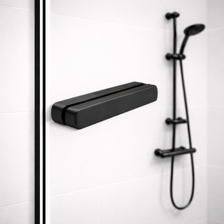 Ручка купе FDR-15, нержавейка/черный