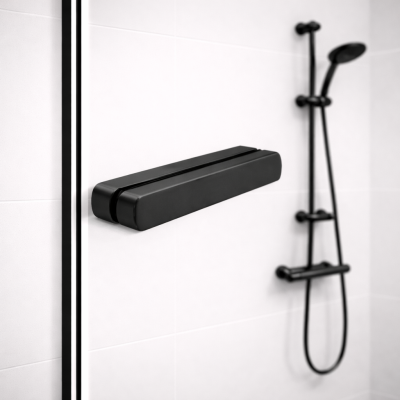 Ручка купе FDR-15, нержавейка/черный