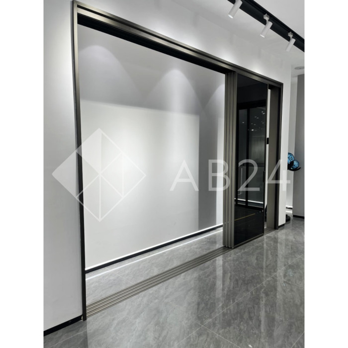 Крышка FDS-184.4 для трека раздвижной системы FDS-18, длина 4 м, алюминий/черный