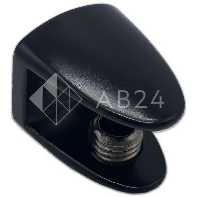 Полкодержатель FDA-30.1 для стекла и зеркала 8-10 мм, цинк/черный