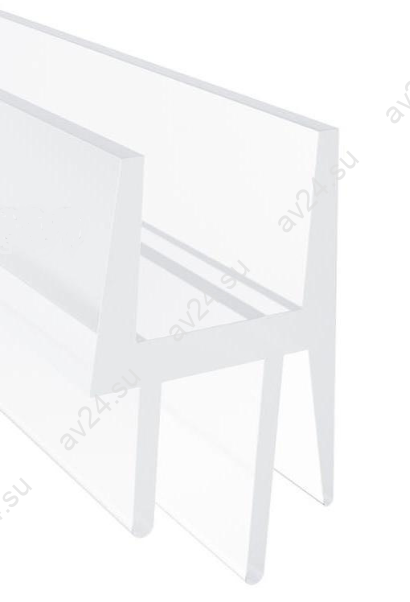 Уплотнитель FDPP-439.8 ПРЕМИУМ нижний ус-7мм, ус-11 мм,черный 1,1 м под стекло 8 мм