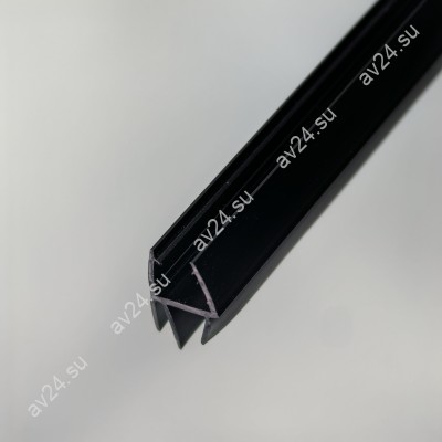 Уплотнитель FDPP-439.8 ПРЕМИУМ нижний ус-7мм, ус-11 мм,черный 1,1 м под стекло 8 мм