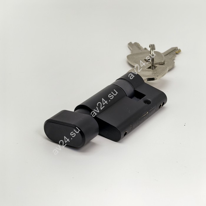 Личинка FKZA-35 для замка стеклянной двери FKZ-35, ключ/вертушка, латунь/черный