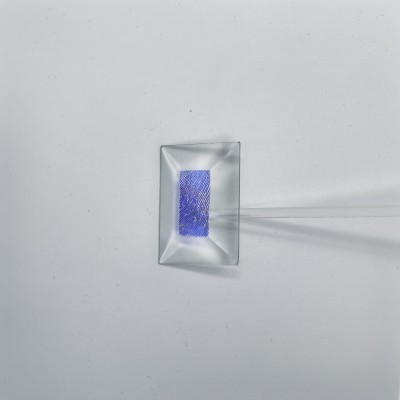 Бевелс AV220 дихроичный прямоугольник 51 х 38 мм, голубая шиншилла