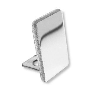 Заглушка торцевая FDPA-501 для опорного профиля 19х13х2, нержавейка/полированный