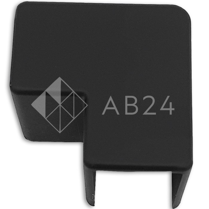 Уголок FDPA-513 для профиля п-образного 19х13х2 стыковочный, пластик/черный