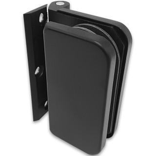 Петля FMP-13 для межкомнатной двери из стекла на коробку, алюминий/черный