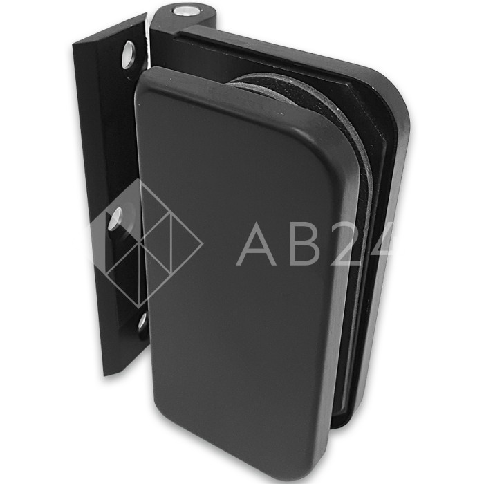 Петля FMP-13 для межкомнатной двери из стекла на коробку, алюминий/черный