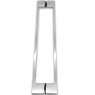 Ручка скоба FDR-92, 10х15х450х1.0 мм, нержавейка/матовый