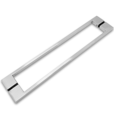 Ручка скоба FDR-92, 10х15х450х1.0 мм, нержавейка/матовый