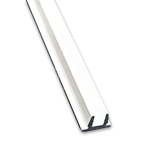 Заглушка верхняя FDPA-500.1, 19х13х2мм, 1 м, для п-образного профиля, алюминий/белый