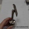 Наконечник штырь FOP-266 для трубы Ø38 с ложементом Ø50.8, нержавейка/полированный