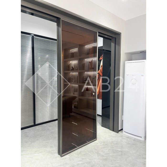 Раздвижная система FDS-18.3 телескопическая для трех дверей 3+0, черный