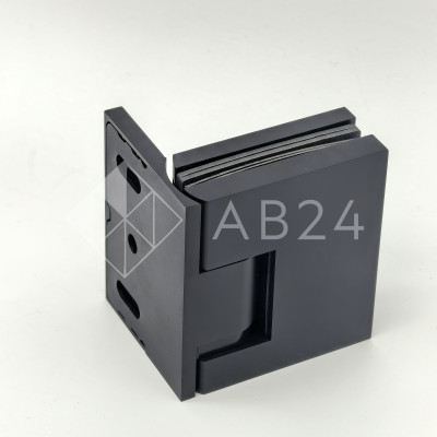 Петля Фурия FDP-240L стена-стекло 90° левая, с подъемным механизмом, латунь/черный