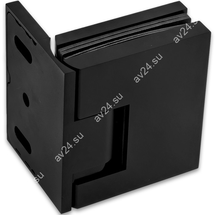 Петля Фурия FDP-240L стена-стекло 90° левая, с подъемным механизмом, латунь/черный