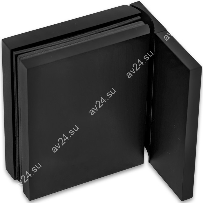 Петля Фурия FDP-240L стена-стекло 90° левая, с подъемным механизмом, латунь/черный