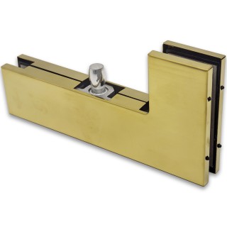 Фитинг угловой FKF-22, соединительный с осью, нержавейка/брашированное золото