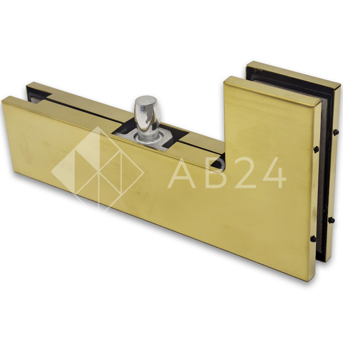 Фитинг угловой FKF-22, соединительный с осью, нержавейка/брашированное золото