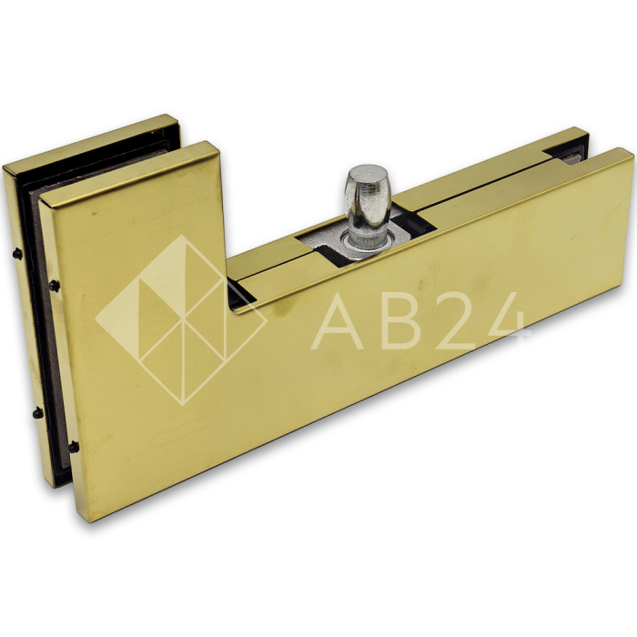 Фитинг угловой FKF-22, соединительный с осью, нержавейка/брашированное золото