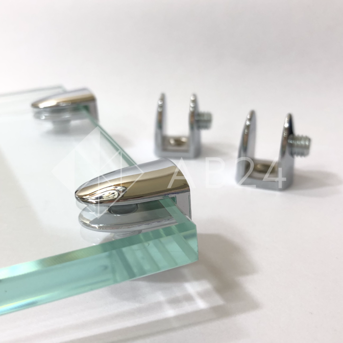 Полкодержатель FDA-30.1 для стекла и зеркала 8-10 мм, цинк/хром