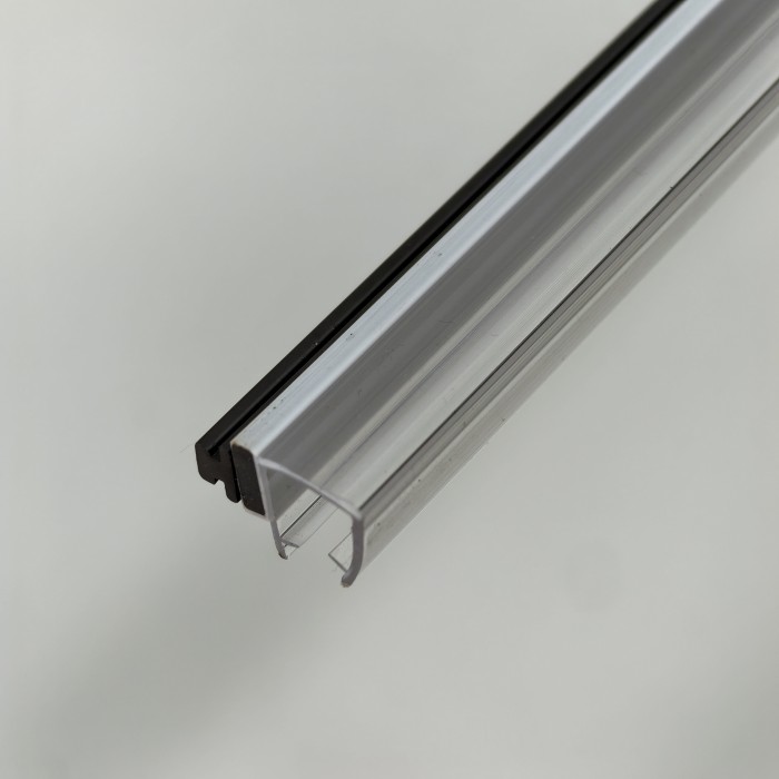 Уплотнитель FDPP-518.8 ПРЕМИУМ магнитный вставка в FDPA-56, прозрачный, 2,5м, стекло 8 мм