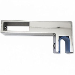 Держатель стекла FDC-35 сквозной 30х10 горизонтальный, нержавейка/полированный