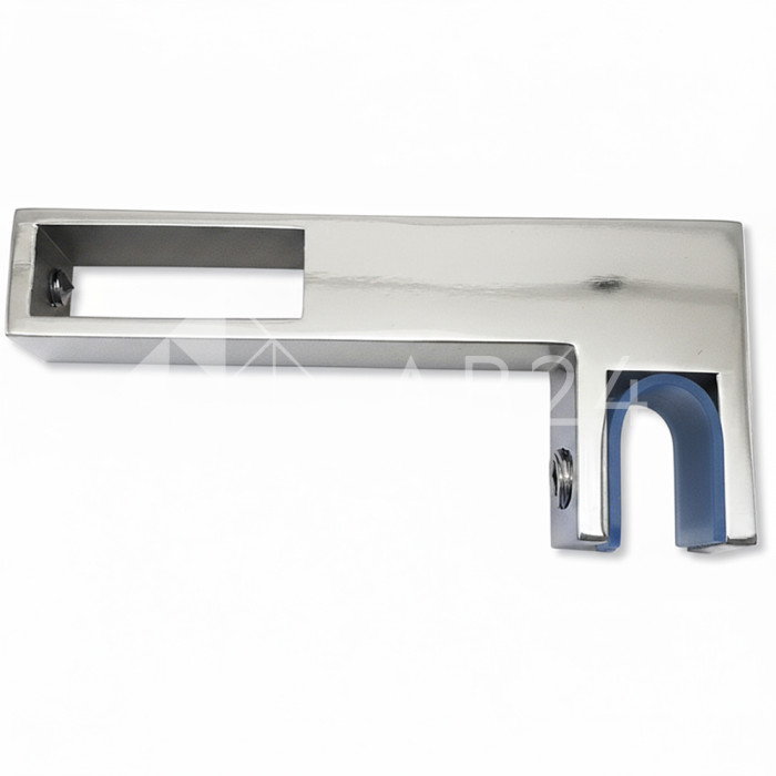 Держатель стекла FDC-35 сквозной 30х10 горизонтальный, нержавейка/полированный