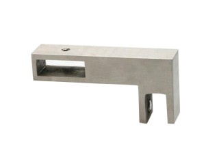 Держатель стекла FDC-35 сквозной 30х10 горизонтальный, нержавейка/полированный