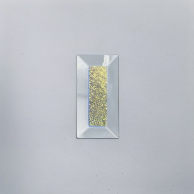 Бевелс AV221 дихроичный прямоугольник 76 х 38 мм, синяя шиншилла